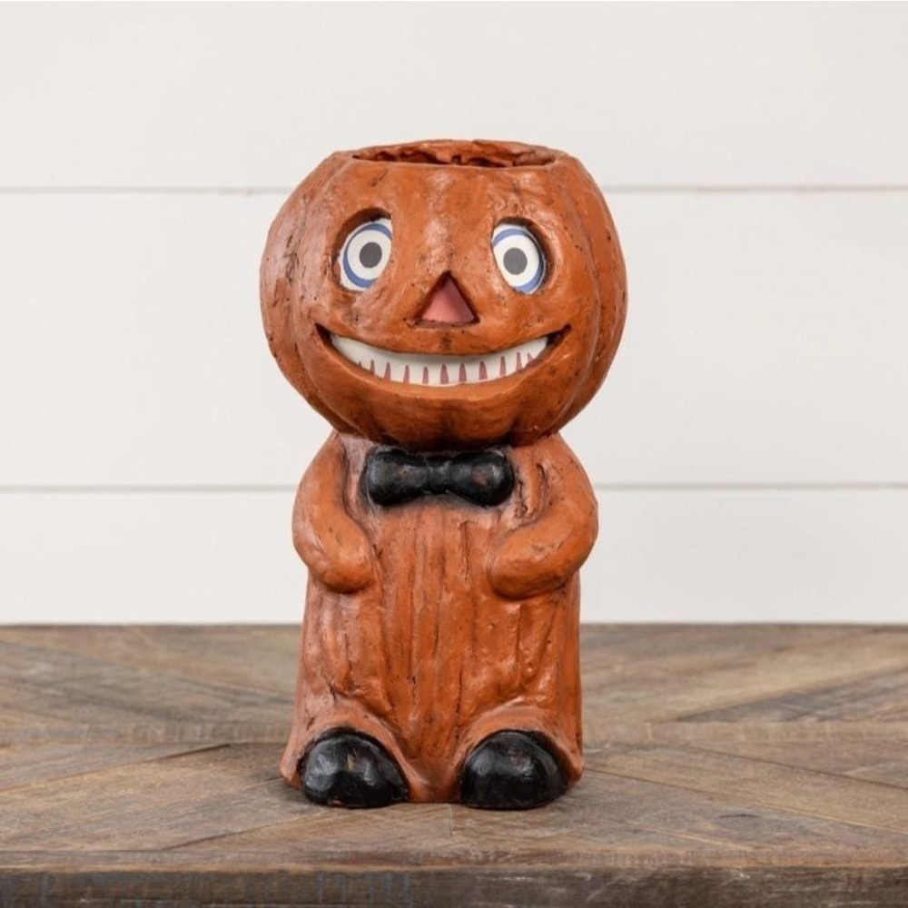 Ragon House Halloween 12.5" Pumpkin Boy‎ Bucket Pail Vintage Inspired NEW